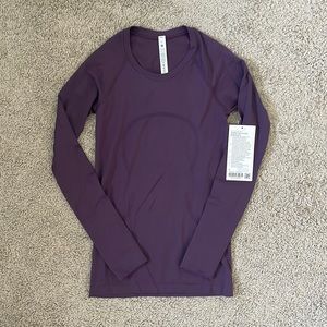 lululemon swiftly long sleeve, size 4, new with tags